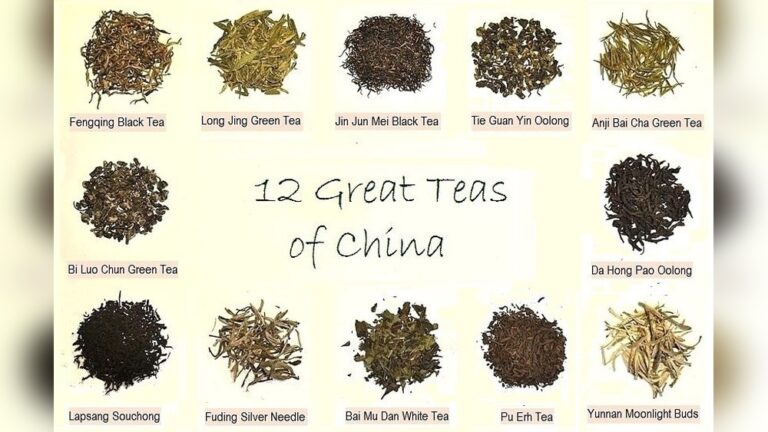 12 Great Teas of China: loose leaf black, green, oolong, and white teas