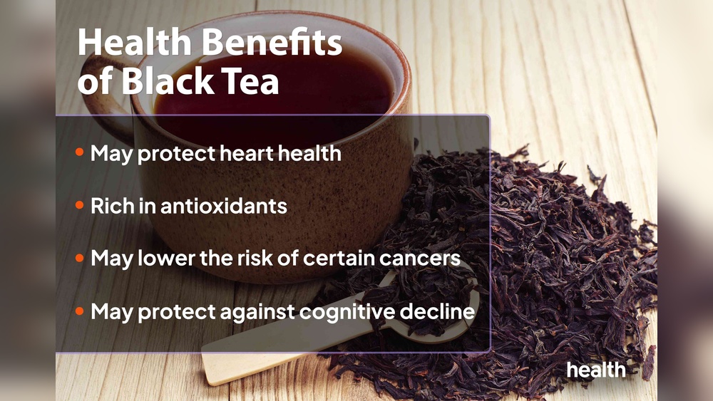 Health benefits of black tea: heart health, antioxidants, cancer risk, cognitive decline