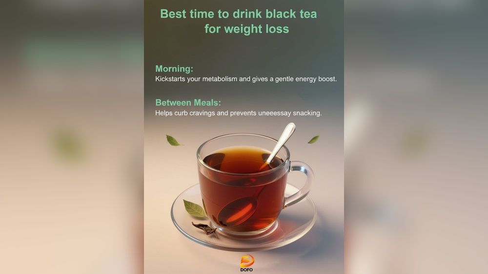Black tea for weight loss: best times are morning & between meals