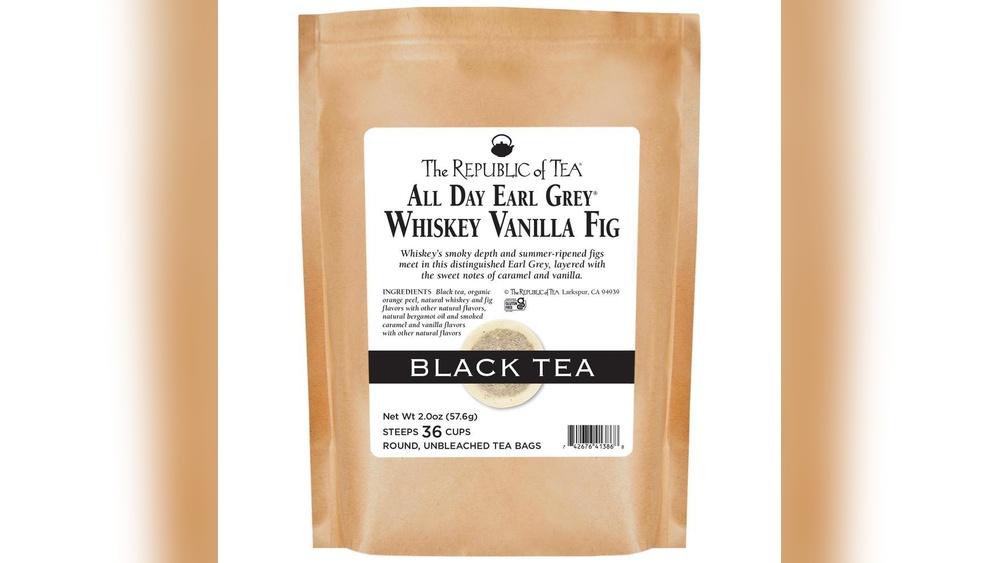 The Republic of Tea All Day Earl Grey Whiskey Vanilla Fig black tea bags